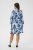 Kaffe Curve Aliana Dress Blue Flower Animal - Миди рокли - 