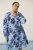 Kaffe Curve Aliana Dress Blue Flower Animal - Миди рокли - 