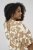 Kaffe Curve Marla Dress Oak Chalk Leaf - Миди рокли - Дамски миди рокли в големи размери