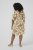 Kaffe Curve Marla Dress Oak Chalk Leaf - Миди рокли - Дамски миди рокли в големи размери