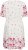 Kaffe Curve Rosa Mini Dress White Rose Border Flower - Мини рокли - 
