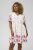 Kaffe Curve Rosa Mini Dress White Rose Border Flower - Мини рокли - 