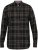 D555 Destin Checked Long Sleeve Shirt Black/Tan Check - Ризи с дълги ръкави - 