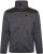 Kam jeans KV133 Twisted Marl Fleece Jacket Black - Якета - мъжки якета големи размери