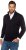 JP1880 Cardigan Knitted with Zipper Navy - Суичъри & cуичъри с качулка - мъжки суичъри големи размери