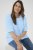Kaffe Curve Minia Pullover Powder Blue Melange - Плетени пуловери - 