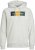 Jack & Jones Codyy Hoodie White - Суичъри & cуичъри с качулка - мъжки суичъри големи размери