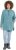 Ulla Popken Teddy Fleece Hooded Zip Neck Sweatshirt Ice Green - Суичъри & cуичъри с качулка - 