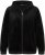 Ulla Popken Tulip Line Print Velour Zip Hoodie Black - Суичъри & cуичъри с качулка - 