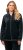 Ulla Popken Tulip Line Print Velour Zip Hoodie Black - Суичъри & cуичъри с качулка - 