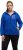 Ulla Popken Teddy Fleece Partial Zip Hoodie Royal Blue - Суичъри & cуичъри с качулка - 