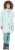 Ulla Popken Oversized Grass Graphic Hoodie Glacier Green - Суичъри & cуичъри с качулка - 