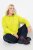 Ulla Popken Zippered Pocket and Reflective Piping Hoodie Green Apple - Суичъри & cуичъри с качулка - Уютни суитшърти, суичъри и плетива