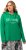 Ulla Popken City Name Graphic Hoodie Emerald Green - Суичъри & cуичъри с качулка - 