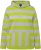 Ulla Popken Mixed Stripe Long Sleeve Hoodie Apple Green - Суичъри & cуичъри с качулка - 