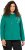 Ulla Popken Face Graphic Long Sleeve Hoodie Emerald Green - Суичъри & cуичъри с качулка - 