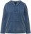 Ulla Popken Raw Hem Long Sleeve Hoodie Night Blue - Суичъри & cуичъри с качулка - 