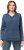 Ulla Popken Raw Hem Long Sleeve Hoodie Night Blue - Суичъри & cуичъри с качулка - 