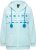 Ulla Popken Plush Alpine Striped Motif Loungewear Hoodie Baby Blue - Суичъри & cуичъри с качулка - 