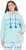 Ulla Popken Plush Alpine Striped Motif Loungewear Hoodie Baby Blue - Суичъри & cуичъри с качулка - 