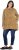 Ulla Popken Tiered Flounce Panel Zip Up Hoodie Mocha Brown - Суичъри & cуичъри с качулка - 