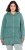 Ulla Popken Tiered Flounce Panel Zip Up Hoodie Green - Суичъри & cуичъри с качулка - 