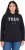Ulla Popken TRUE Lettering Hoodie Black - Суичъри & cуичъри с качулка - 