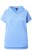 Ulla Popken Quick Drying Short Sleeve Hoodie Light Blue - Суичъри & cуичъри с качулка - 