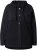 Ulla Popken Mixed Texture Button Down Hoodie Black - Суичъри & cуичъри с качулка - 