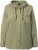 Ulla Popken Mixed Texture Button Down Hoodie Pond Green - Суичъри & cуичъри с качулка - 