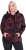 Ulla Popken Fleece Flower Print Zip-Up Hoodie Black - Суичъри & cуичъри с качулка - 