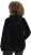 Ulla Popken Teddy Fleece Zip-Up Hoodie Black - Суичъри & cуичъри с качулка - 