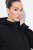 Ulla Popken Mix Fabric Reflective Trim Zip Hoodie Black - Суичъри & cуичъри с качулка - Уютни суитшърти, суичъри и плетива
