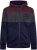 Kam Jeans 7083 Zip Thru Cut & Saw Brooklyn Hoodie Fig - Суичъри & cуичъри с качулка - мъжки суичъри големи размери