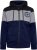 Kam Jeans 7083 Zip Thru Cut & Saw Brooklyn Hoodie Jet Black - Суичъри & cуичъри с качулка - мъжки суичъри големи размери