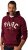 JP1880 Hoodie with Embroidery Aubergine - Суичъри & cуичъри с качулка - мъжки суичъри големи размери