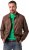 JP1880 Finest Goat Suede Leather Blouson Tobacco Brown - Якета - мъжки якета големи размери