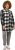 Ulla Popken Mixed Plaid Long Sleeve Button Down Shacket Black - Якета - 