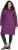 Ulla Popken HYPRAR Longline Water Repellent Jacket Plum - Якета - 