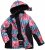 Ulla Popken HYPRAR Graphic Stripe Fully Lined Ski Jacket Teal - Якета - 
