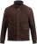 JP1880 Leather Jacket Goat Suede Espresso Brown - Якета - мъжки якета големи размери