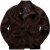 JP1880 Leather Jacket Goat Suede Espresso Brown - Якета - мъжки якета големи размери