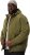 STHUGE Bomber Jacket With Hood Green - Якета - мъжки якета големи размери