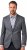 JP1880 Jacket Business Donegal Graphite Grey - Якета - мъжки якета големи размери