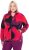 Ulla Popken Abstract Print Zip Fleece Jacket Pink Berry - Якета - 