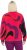 Ulla Popken Abstract Print Zip Fleece Jacket Pink Berry - Якета - 