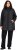 Ulla Popken HYPRAR Mixed Texture Water-Repellent Jacket Black - Якета - 