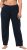 Ulla Popken Bootcut Elastic Waist Cotton French Terry Sport Pants Night Blue - Дамски Дънки & Панталони в Големи Размери – Plus Size - 