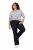 Ulla Popken Marie Fit Bootcut Stretch Jeans Dark Blue Denim - Ulla Popken - Ulla Popken макси дрехи