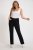 Ulla Popken Basic Mony Tapered Leg Stretch Pants Black - Дамски Дънки & Панталони в Големи Размери – Plus Size - 